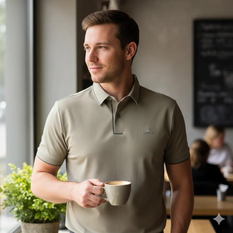 [Leve 6, Pague Só 3] Camisa Polo Latitude Masculina em Poliéster e Elastano com Secagem Rápida e Alta Resistência + BRINDES